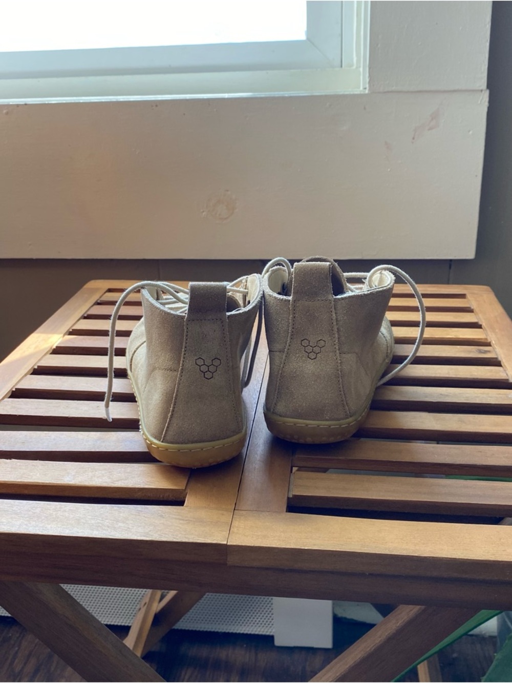 Vivobarefoot Gobi III soft honey beige suede leather barefoot desert shoe boot - Picture 6 of 9